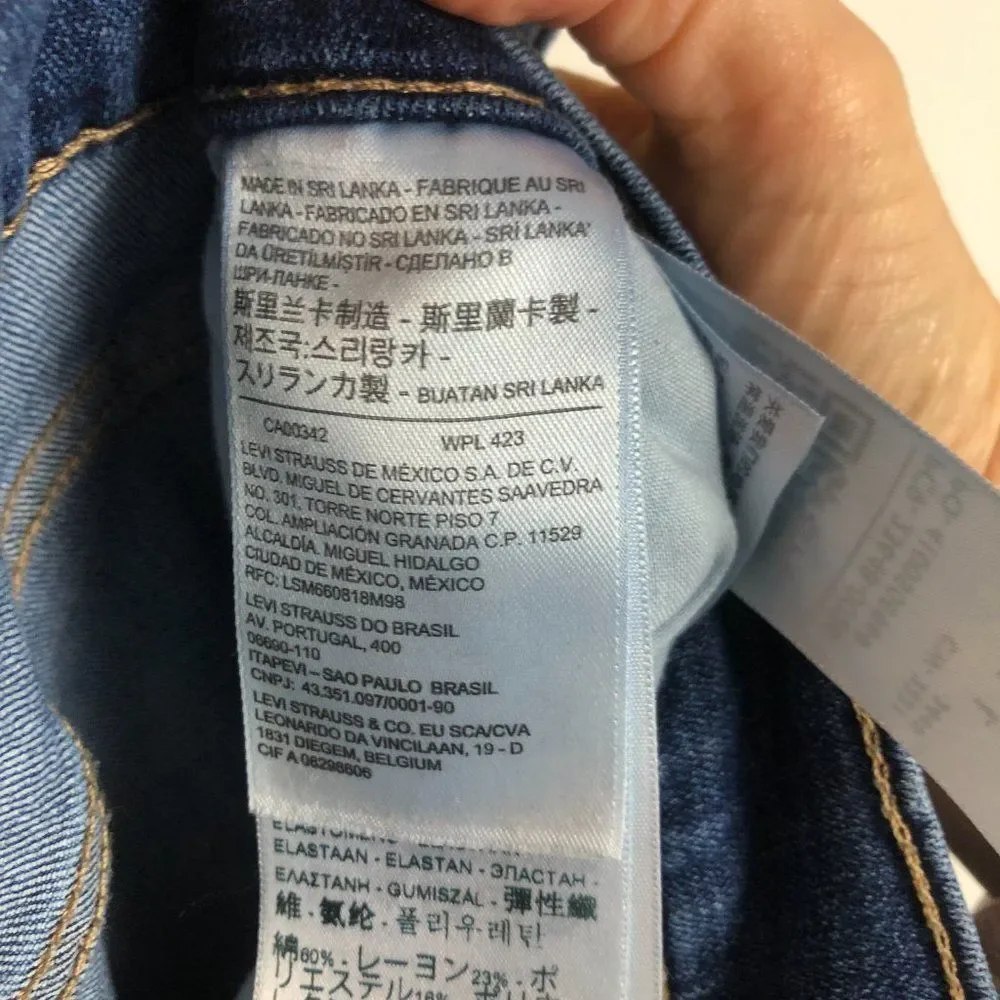 Levi's Classic Straight Denim Blue Jeans Women's Size 24W